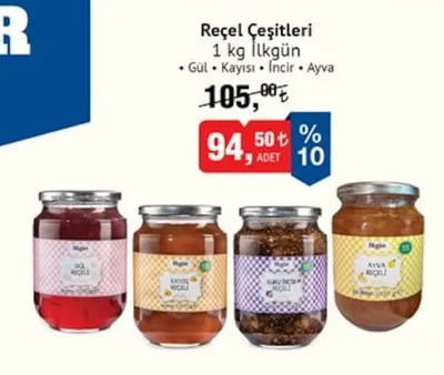 İlkün Reçel Çeşitleri 1 Kg