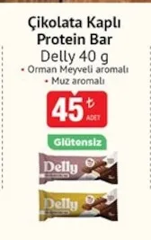Çikolata Kaplı Protein Bar Delly 40 G