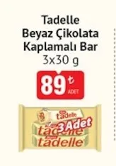 Tadelle Beyaz Çikolata Kaplamalı Bar 3X30 G