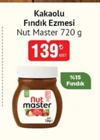 Kakaolu Fındık Ezmesi Nut Master 720 G