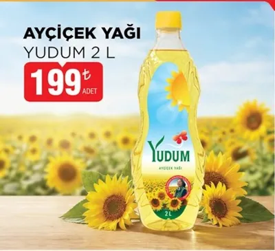 Yudum Ayçiçek Yağı 2 L