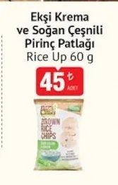 Ekşi Krema Ve Soğan Çeşnili Pirinç Patlağı Rice Up 60 G