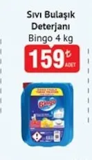 Sıvı Bulaşık Deterjanı Bingo 4 Kg