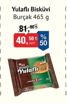 Yulaflı Bisküvi Burçak 465 G