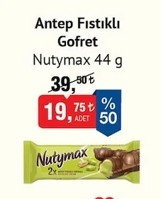 Antep Fıstıklı Gofret Nutymax 44 G