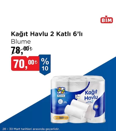 Kağıt Havlu 2 Katlı 6'Lı