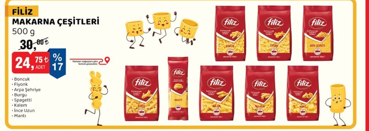 Filiz Makarna Çeşitleri 500 G