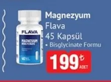 Magnezyum Flava 45 Kapsül Bisglycinate Formu
