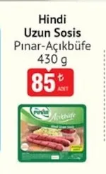 Hindi Uzun Sosis Pınar-Açıkbüfe 430 G