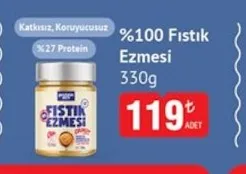 100 Fıstık Ezmesi 330G