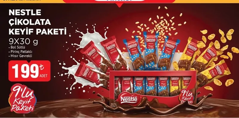 Nestle Çikolata Keyif Paketi 9X30G