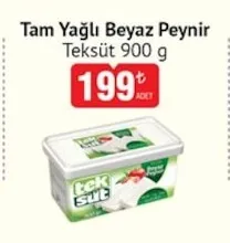 Tam Yağlı Beyaz Peynir Teksüt 900 G