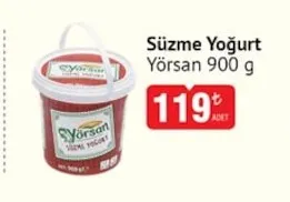 Süzme Yoğurt Yörsan 900 G