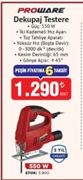 Proware Dekupaj Testere