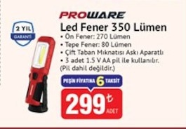 Proware Led Fener 350 Lümen