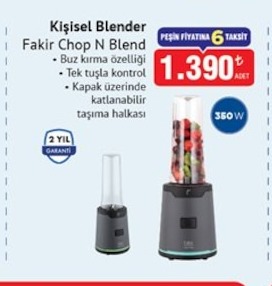 Kişisel Blender Fakir Chop N Blend