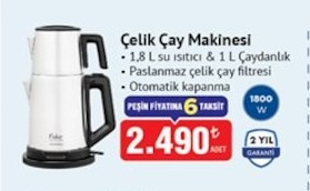Çelik Çay Makinesi