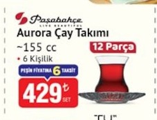 Paşabahçe Aurora Çay Takımı