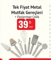 Tek Fiyat Metal Mutfak Gereçleri