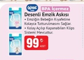 Wee Baby Desenli Emzik Askısı