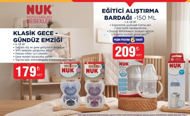 Nuk Klasik Gece Gündüz Emziği