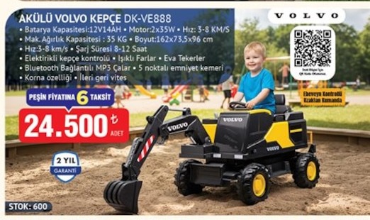 Akülü Volvo Kepçe Dk-Ve888