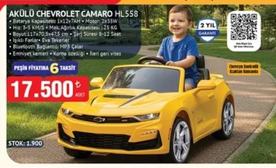 Akülü Chevrolet Camaro Hl558