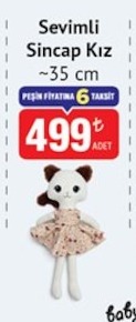 Sevimli Sincap Kız ~35 Cm