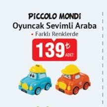 Piccolo Mondi Oyuncak Sevimli Araba