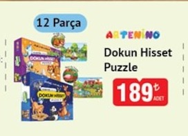 Artenino Dokun Hisset Puzzle 12 Parça