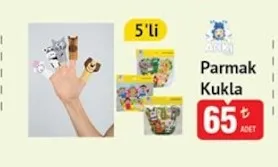 Arı Maya 5'Li Parmak Kukla