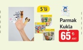 Arı Maya 5'Li Parmak Kukla