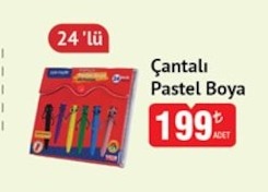 Çantalı Pastel Boya 24'Lü