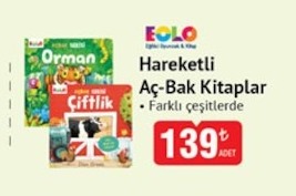 Eolo Hareketli Aç-Bak Kitaplar