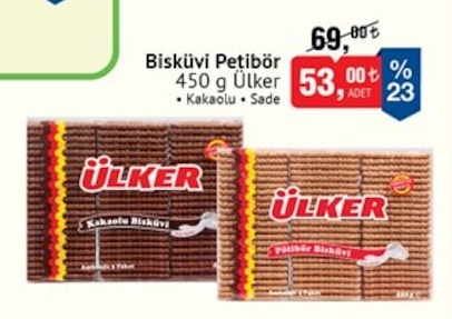 Bisküvi Petibör 450 G Ülker