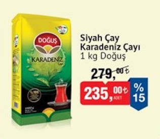Siyah Çay Karadeniz Çayı 1 Kg Doğuş