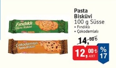 Pasta Bisküvi 100 G Süsse
