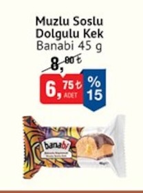 Muzlu Soslu Dolgulu Kek Banabi 45 G