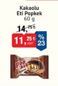 Kakaolu Eti Popkek 60 G