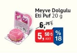 Meyve Dolgulu Eti Puf 20 G