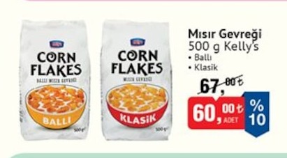 Mısır Gevreği 500 G Kelly'S