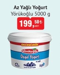 Az Yağlı Yoğurt Yörükoğlu 5000 G