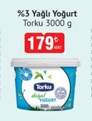 Torku %3 Yağlı Yoğurt 3000 G