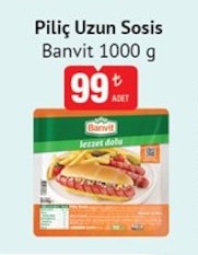Piliç Uzun Sosis Banvit 1000 G