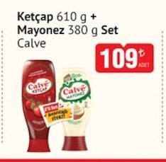 Ketçap 610 G + Mayonez 380 G Set Calve