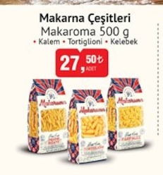 Makarna Çeşitleri Makaroma 500 G