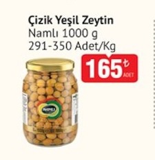 Çizik Yeşil Zeytin Namlı 1000 G