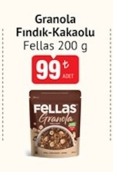 Granola Fındık-Kakaolu Fellas 200 G