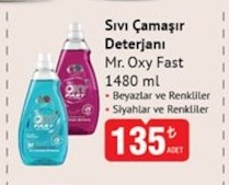Sıvı Çamaşır Deterjanı Mr. Oxy Fast 1480 Ml