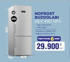 Nofrost Buzdolabı Key 490 Nfs